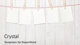  Presentation with hanging rope pictures white - Cool new theme with photo frames hanging on rope backdrop and a white colored foreground