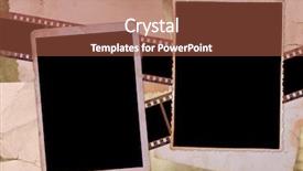  Presentation with old photo - Colorful PPT layouts enhanced with photo framework against an old backdrop and a red colored foreground