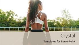  Presentation with playground - PPT layouts with photo-from-back-of-attractive background and a soft green colored foreground