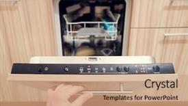  Presentation with human - Beautiful PPT theme featuring photo of human's hand backdrop and a coral colored foreground