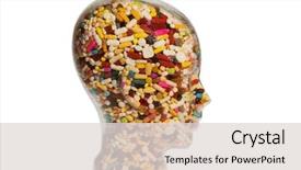  Presentation with abuse - Presentation theme with photo icon for drugs abuse background and a lemonade colored foreground