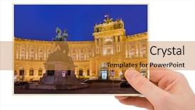  Presentation with vienna - Audience pleasing PPT theme consisting of photo isolated on white background backdrop and a  colored foreground