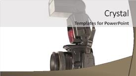  Presentation with silver fern black white flag - Beautiful presentation theme featuring photo light bulb black - camera with flash backdrop and a light gray colored foreground