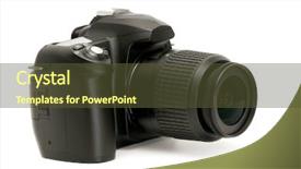  Presentation with monarch butterfly isolated on white - Colorful PPT layouts enhanced with photo light bulb black - photocamera isolated on a white backdrop and a tawny brown colored foreground