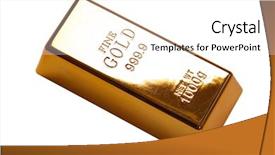  Presentation with gold sparkle animated - Colorful presentation theme enhanced with photo of a 1kg gold backdrop and a white colored foreground