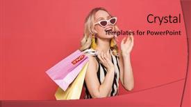  Presentation with amazing - Theme with photo of a beautiful amazing background and a coral colored foreground