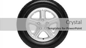  Presentation with alloy - Slides featuring photo-of-a-car-tyre background and a light gray colored foreground