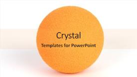 Presentation with orange colored - Cool new PPT layouts with photo of a colored ball backdrop and a yellow colored foreground