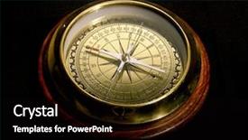  Presentation with compass - Beautiful PPT theme featuring periphery - photo of a compass backdrop and a black colored foreground