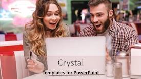  Presentation with street food - Theme enhanced with photo-of-a-cute-emotional background and a coral colored foreground