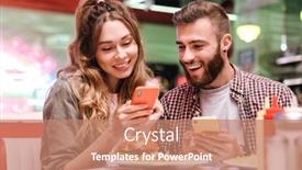  Presentation with young happy couple - Amazing slides having photo-of-a-cute-happy backdrop and a coral colored foreground