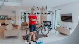  Presentation with living room - Presentation with photo-of-a-determined-triathlete background and a  colored foreground