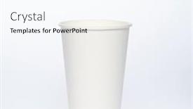  Presentation with recyclable - Cool new PPT theme with photo-of-a-disposable-white backdrop and a cool aqua colored foreground