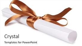  Presentation with gold miner - Colorful theme enhanced with photo of a gold ribbon backdrop and a  colored foreground