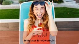  Presentation with photo - Beautiful PPT layouts featuring photo-of-a-happy-smiling backdrop and a red colored foreground