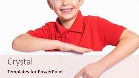  Presentation with old photo - Audience pleasing theme consisting of photo-of-a-happy-smiling backdrop and a lemonade colored foreground