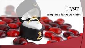  Presentation with engagement - Cool new PPT theme with photo of a heart-shaped box with engagement ring backdrop and a white colored foreground