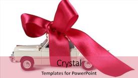  Presentation with color - Slides consisting of photo of a model car background and a red colored foreground