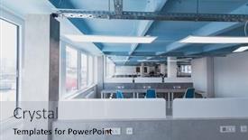  Presentation with web programming - Slide set consisting of photo-of-a-modern-office background and a light gray colored foreground