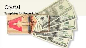  Presentation with scam - Audience pleasing slides consisting of sabotage - photo of a mousetrap backdrop and a soft green colored foreground