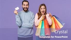  Presentation with purple wall - Beautiful slides featuring photo-of-a-positive-happy backdrop and a violet colored foreground