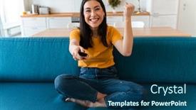  Presentation with photo - Amazing PPT layouts having photo-of-a-pretty-cheery backdrop and a ocean colored foreground