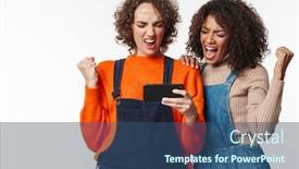  Presentation with denim - PPT theme having photo-of-a-pretty-emotional background and a ocean colored foreground