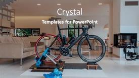  Presentation with corona virus - Slides enhanced with photo-of-a-triathlon-bike background and a gray colored foreground