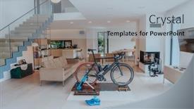  Presentation with corona - Theme with photo-of-a-triathlon-bike background and a light gray colored foreground