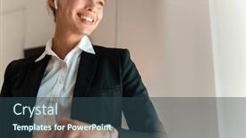  Presentation with music business - PPT layouts having music with earphones with watch background and a ocean colored foreground