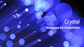  Presentation with light abstract - PPT theme with photo-of-abstract-blue-light background and a cobalt blue colored foreground