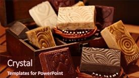  Presentation with natural soap - Colorful presentation enhanced with handcraft luxury - closeup photo of aesthetic natural backdrop and a wine colored foreground