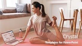  Presentation with exercises - Slide deck featuring photo-of-amazing-young-beautiful background and a coral colored foreground