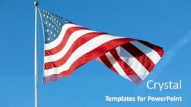  Presentation with american flag waving - 