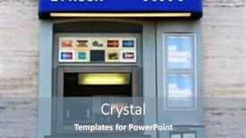  Presentation with atm machine - Theme with photo-of-an-atm-machine background and a seafoam green colored foreground