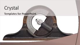  Presentation with antique - PPT theme enhanced with photo of antique clinometer background and a light gray colored foreground