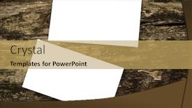  Presentation with branding - Cool new PPT theme with photo-of-blank-business-cards backdrop and a yellow colored foreground