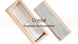  Presentation with case - Beautiful theme featuring chalk wood - photo of board eraser case backdrop and a lemonade colored foreground