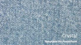  Presentation with jeans - Cool new slides with photo of bright jeans texture backdrop and a seafoam green colored foreground