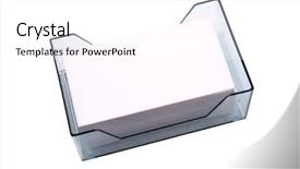  Presentation with business concepts photo - Amazing presentation theme having photo of business card holder backdrop and a white colored foreground