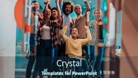  Presentation with wheelchairs - Slide set featuring photo-of-business-women background and a navy blue colored foreground