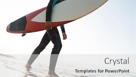  Presentation with photo - PPT layouts enhanced with photo-of-caucasian-young-man background and a light gray colored foreground