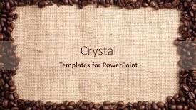  Presentation with coffee beans - Amazing presentation theme having photo-of-coffee-beans backdrop and a lemonade colored foreground