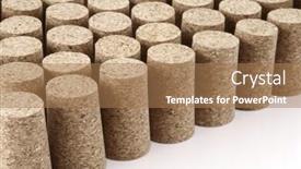  Presentation with photo - Beautiful slide set featuring photo-of-corks-reunited backdrop and a coral colored foreground