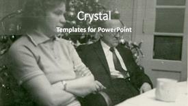  Presentation with fifties - Slide set enhanced with photo of couple at christmas background and a gray colored foreground