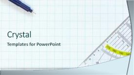  Presentation with engineering design - Cool new theme with photo of engineering graph paper backdrop and a cool aqua colored foreground