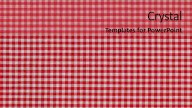  Presentation with fabric - Presentation design with photo of fabric with check background and a red colored foreground