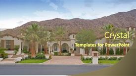  Presentation with facade - Audience pleasing presentation design consisting of photo-of-facade-of-luxury backdrop and a violet colored foreground