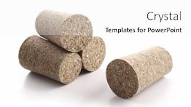  Presentation with wine - Slide deck enhanced with photo-of-four-wine-corks background and a white colored foreground
