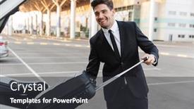  Presentation with car parking - Cool new theme with photo-of-happy-businessman backdrop and a dark gray colored foreground